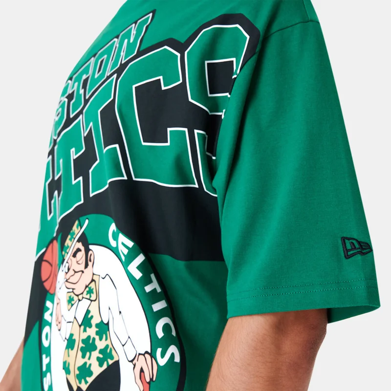 NEW ERA Men's NBA Boston Celtics Large Wordmark T-Shirt