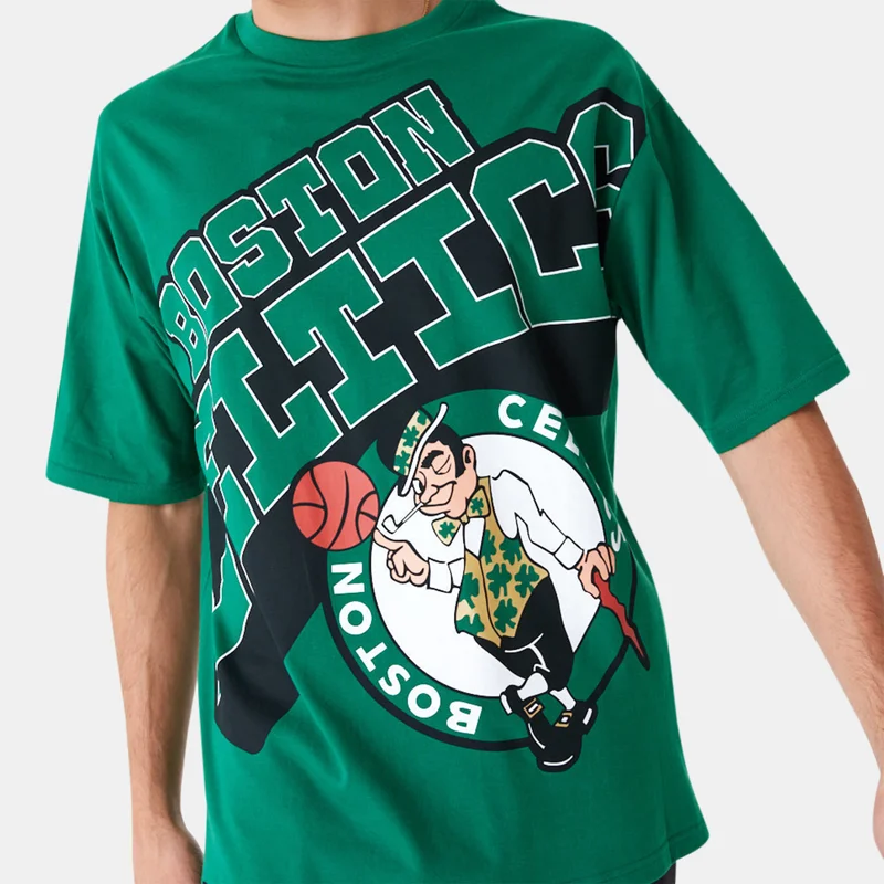 NEW ERA Men's NBA Boston Celtics Large Wordmark T-Shirt