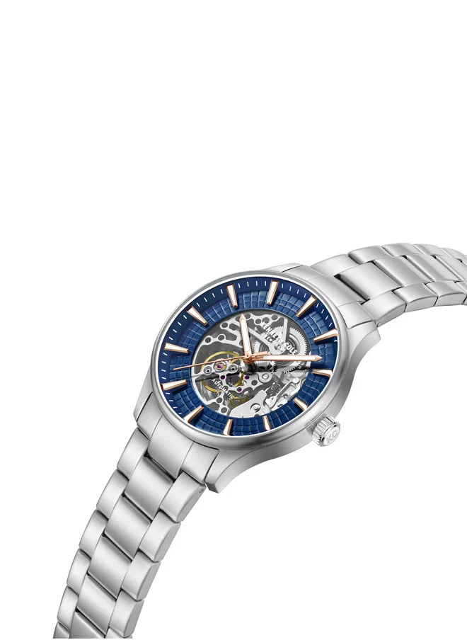 Kenneth Cole New York Kenneth Cole New York 43.5mm Automatic Men's Watch with Blue Dial & Stainless Steel Bracelet