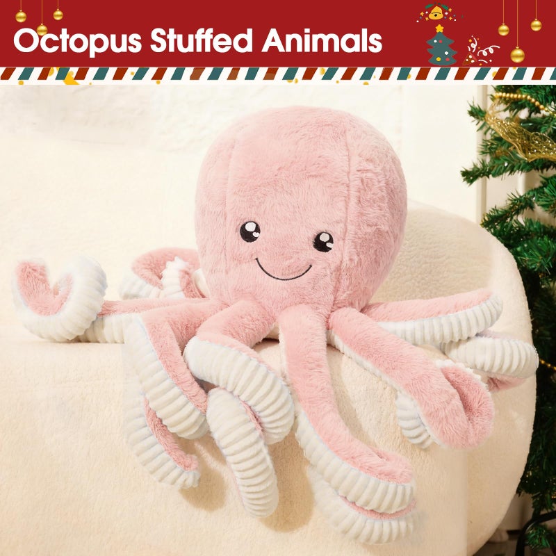 DENTRUN Octopus Stuffed Animals Giant Octopus Plush Doll Play Toys for Kids Girls Boys Adults Birthday Xmas Halloween Present Stuffed Sea Animals Plushie 7162432 Inches 5 Colors - Image 3