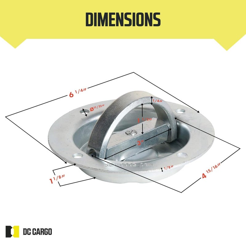 DC Cargo Mall PF24 دعامات ربط مخفية ثقيلة - عبوة 4 قطع - Image 2