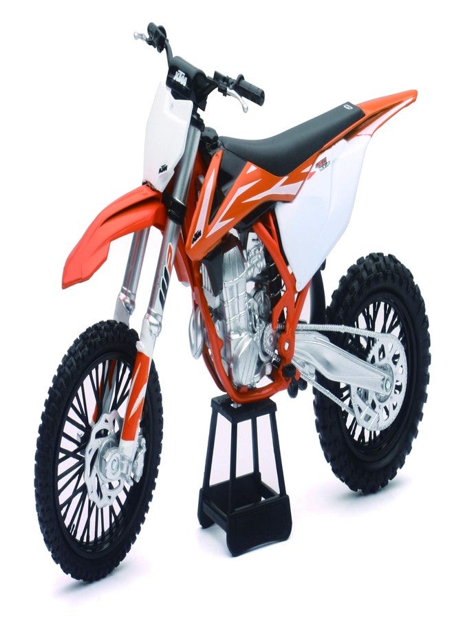 NewRay KTM 450 SXF Dirt Bike, Realistic and Functional, Kids Toy or Collectible Motorcycle 1/10 Scale (57943) - Image 1