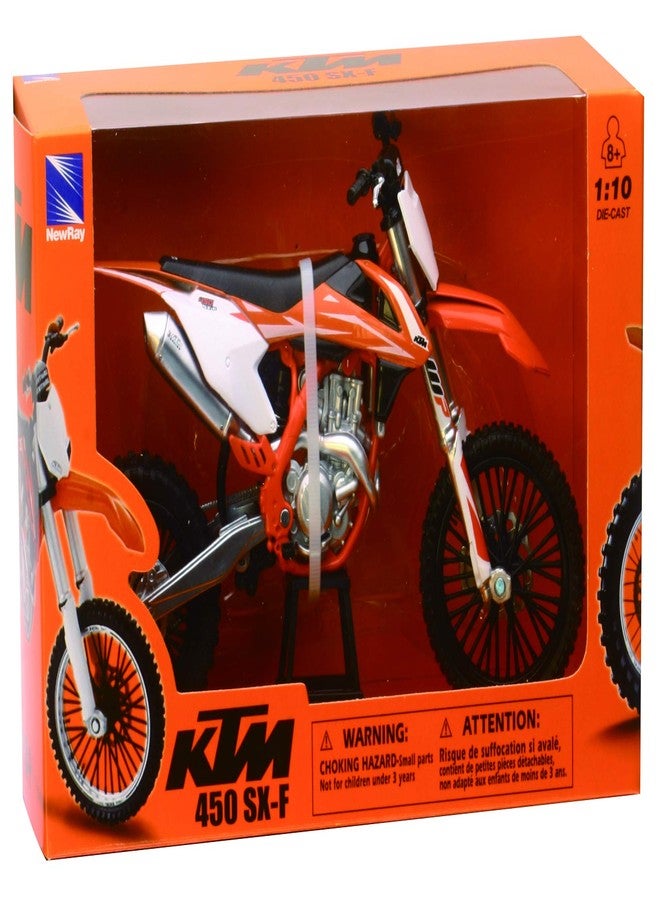 NewRay KTM 450 SXF Dirt Bike, Realistic and Functional, Kids Toy or Collectible Motorcycle 1/10 Scale (57943) - Image 2