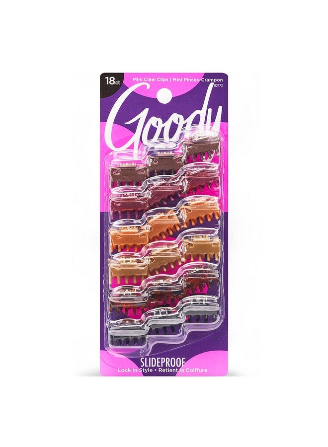 Goody Classics Mini Claw Clips Assorted Colors For All Hair Types Great For Easily Pulling Up Your Hair Painfree Hair Accessories For Women Men Boys And Girls 18 Count (Pack Of 1) - Image 2