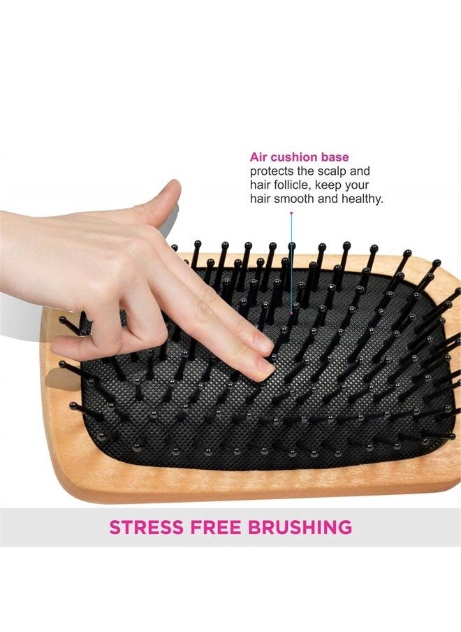Vega Helmets - Vega Wooden Bristle Paddle Brush , Small - Image 1