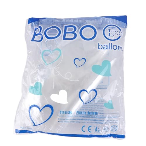 Zerodis Wide Neck Clear Balloons for Stuffing10pcs Extra Wide Mouth BoBo Balloons 24inch After Inflation Large Pre Stretched Wide Opening Bubble BoBo Balloons Balloons for Party Decor - Image 1