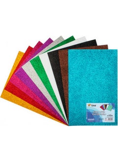 Lino Eva 50X70 Cm.10 Colors 2Mm. Glitter Paste. rbe-503 