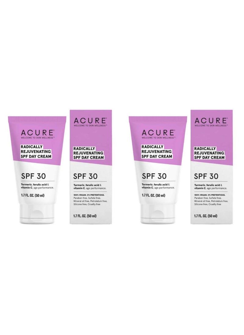 Acure Organics - ACURE Acure Radically Rejuvenating Day Cream SPF 30 17 fl oz 50 ml Pack of 2 - Image 1