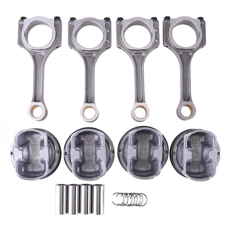 Generic ikasus 4PCS Connecting Rods & Pistons Kits Compatible with 2011-2019 Hyundai Kia Sonata Sorento Optima 2.4L Engine Connecting Rod Piston Kit Replace 23040-2G200 23040-25200 23510-2G500  - Image 1