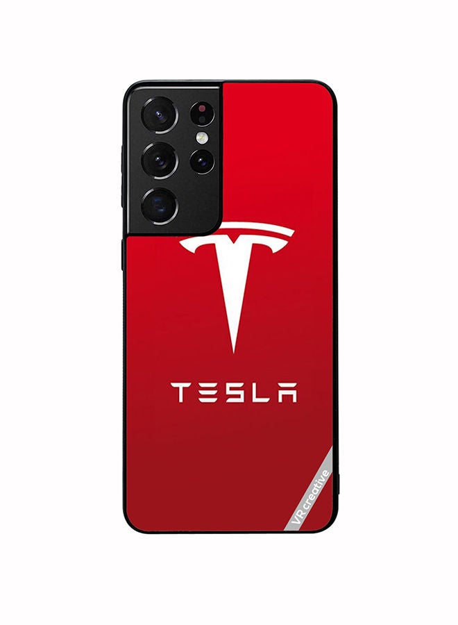 VR CREATIVE Protective Case Cover For Samsung Galaxy S21 Ultra 5G Tesla Design Multicolour - Image 1