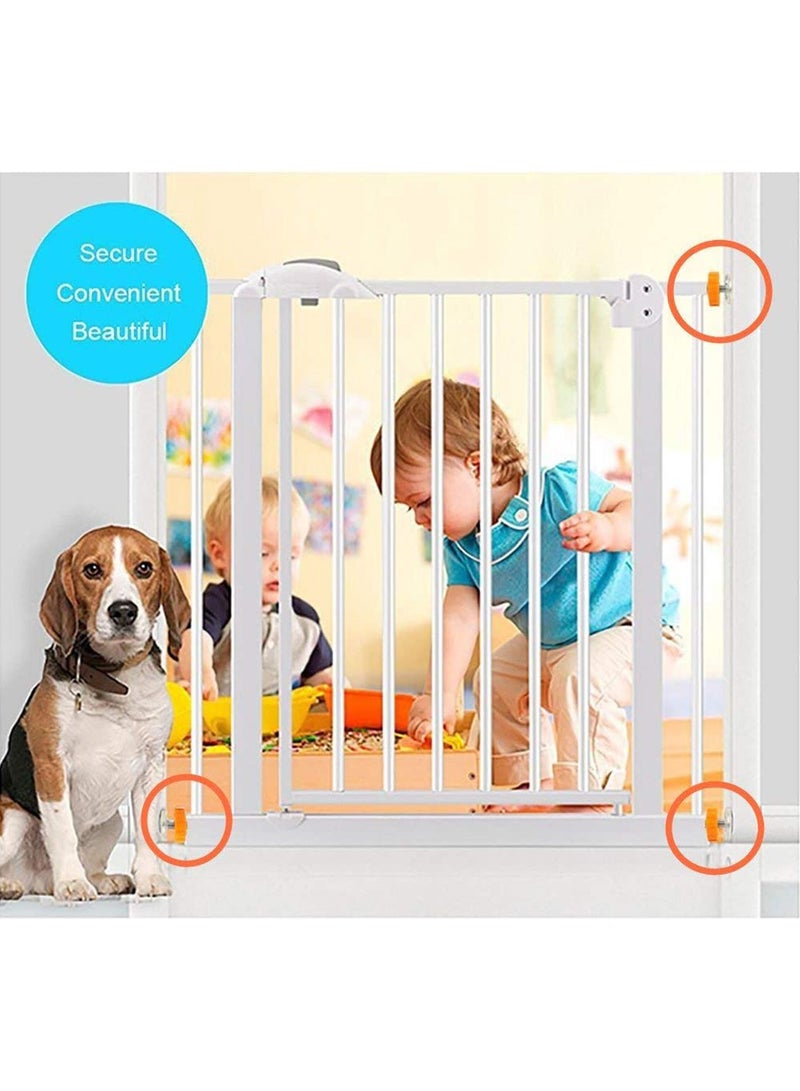 Rongrong 4 Packs Pressure Mounted Baby Gates Threaded Spindle Rods, Walk Thru Gates Accessory M10 x 10MM Screw Bolts Kit for Baby Gates Stair Gates Dog Gate Pet Gates (Orange)  - Image 4