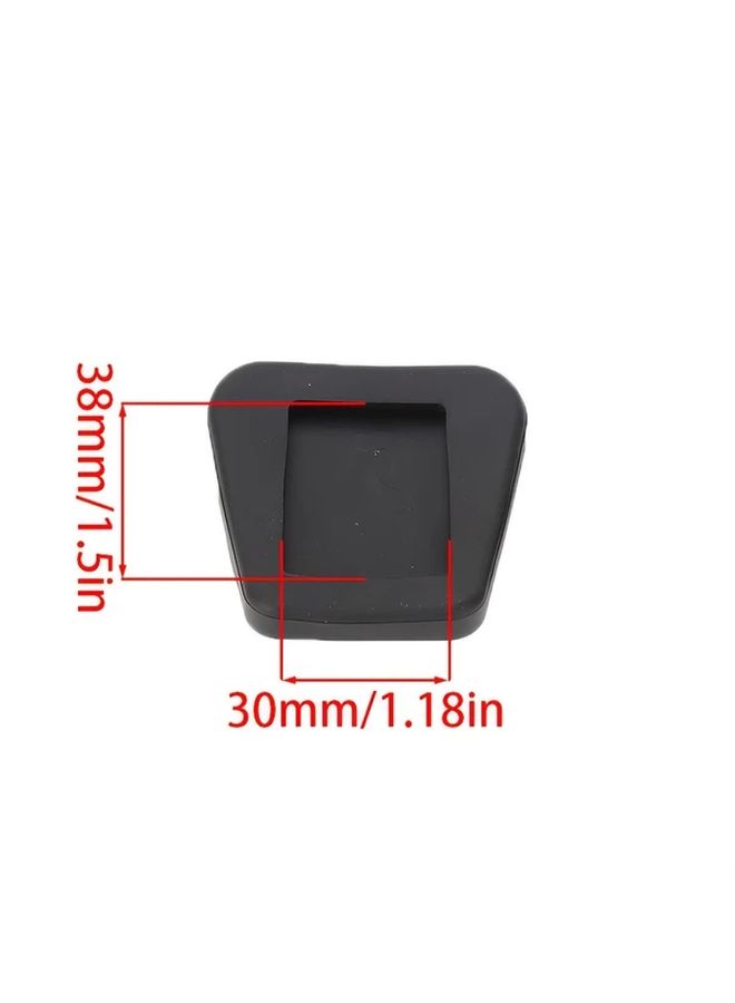 2Pcs Universal Rubber Brake Clutch Pedal Pads Easy Installation Durable Washable Smooth Surface Driving Comfort - Image 2