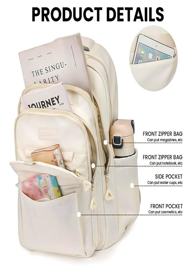 PALAY® School Cute Aesthetic Backpack Girls Backpack for Students Kids Teen Girls Large Capacity Bookbags College Laptop Lightweight Bookbag Casual Travel Daypacks - Image 3