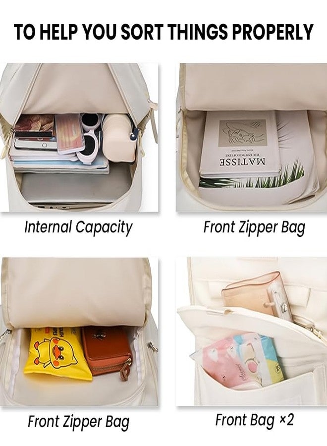 PALAY® School Cute Aesthetic Backpack Girls Backpack for Students Kids Teen Girls Large Capacity Bookbags College Laptop Lightweight Bookbag Casual Travel Daypacks - Image 4