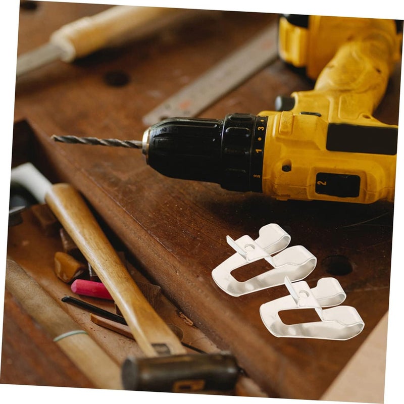 Hemobllo 5sets Steel Tool Belt Hook Clips Multifunctional Drill Holder for Tool Belt Screws Compact and Lightweight Accessory for Easy Carrying and Storage for Electricians and Handymen - Image 2