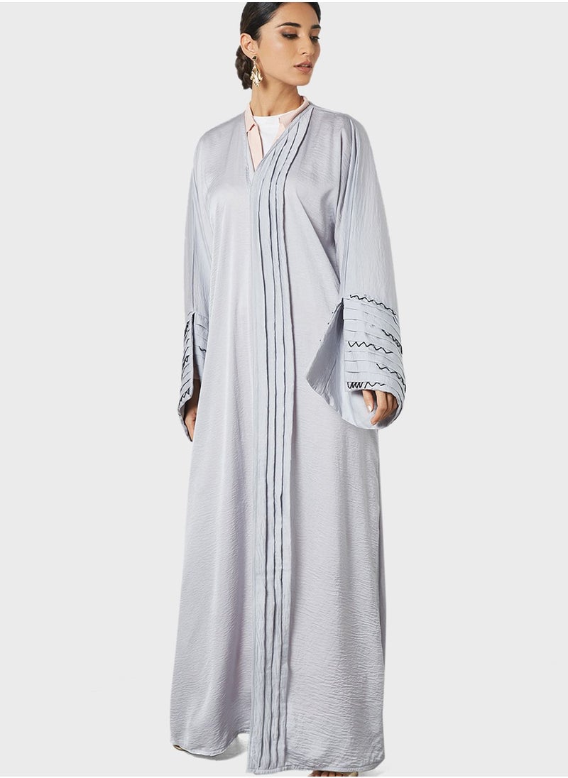 Threadz by Ajooni - Pleat Detailed Abaya - Image 1