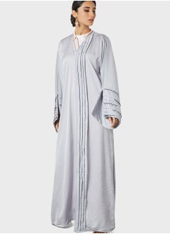 Threadz by Ajooni Pleat Detailed Abaya  - Image 1
