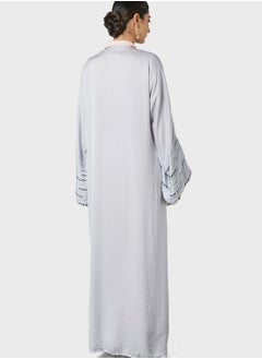 Threadz by Ajooni Pleat Detailed Abaya  - Image 2