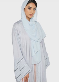 Threadz by Ajooni Pleat Detailed Abaya  - Image 3