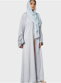 Threadz by Ajooni Pleat Detailed Abaya  - Image 4