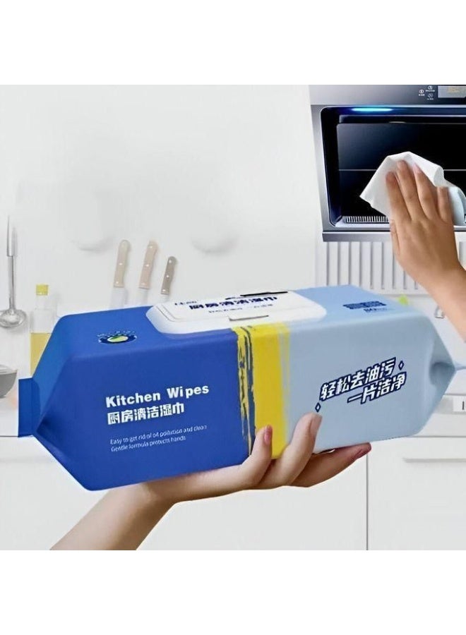 Generic Wipes for Removing Fats and Oils from Surfaces, 1 Count, Non-woven, Surface Cleaning Wipes - Image 1