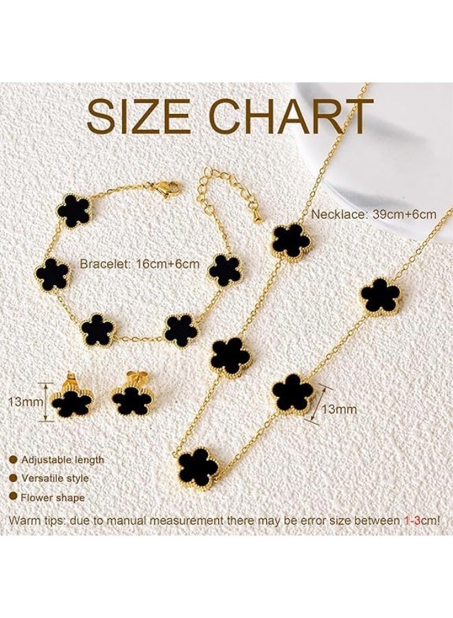 Fayrouz Jewellery Women's and girls' jewelry set, stainless steel, necklace, earrings, and adjustable bracelet, 3 pieces, from Fairuz Jewelry - Image 2