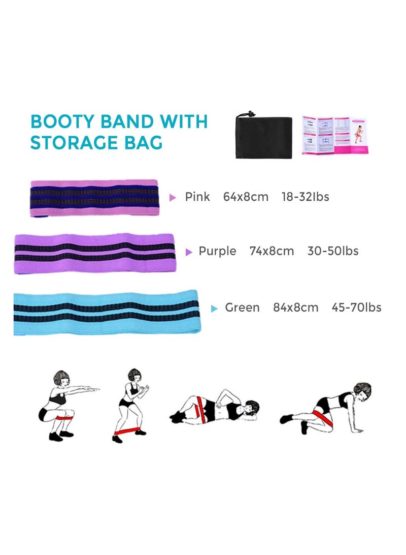 XiuWoo Yoga Sets for Women Pilates At Home Equipment Pilates Magic Ring Booty Bands for Working Out Glutes Yoga Ball 25cm Figure 8 Resistance Band Yoga Bands for Stretching - Image 3