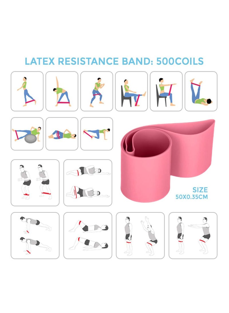 XiuWoo Yoga Sets for Women Pilates At Home Equipment Pilates Magic Ring Booty Bands for Working Out Glutes Yoga Ball 25cm Figure 8 Resistance Band Yoga Bands for Stretching - Image 5
