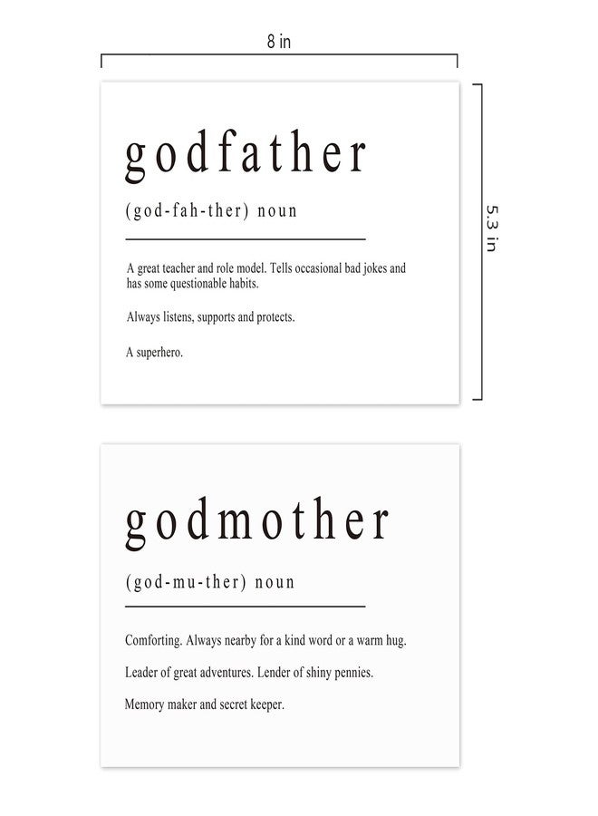 Spercy Godparents Proposal Cards, Set of 2, Will You Be My Godmother/Godfather Card - Image 2