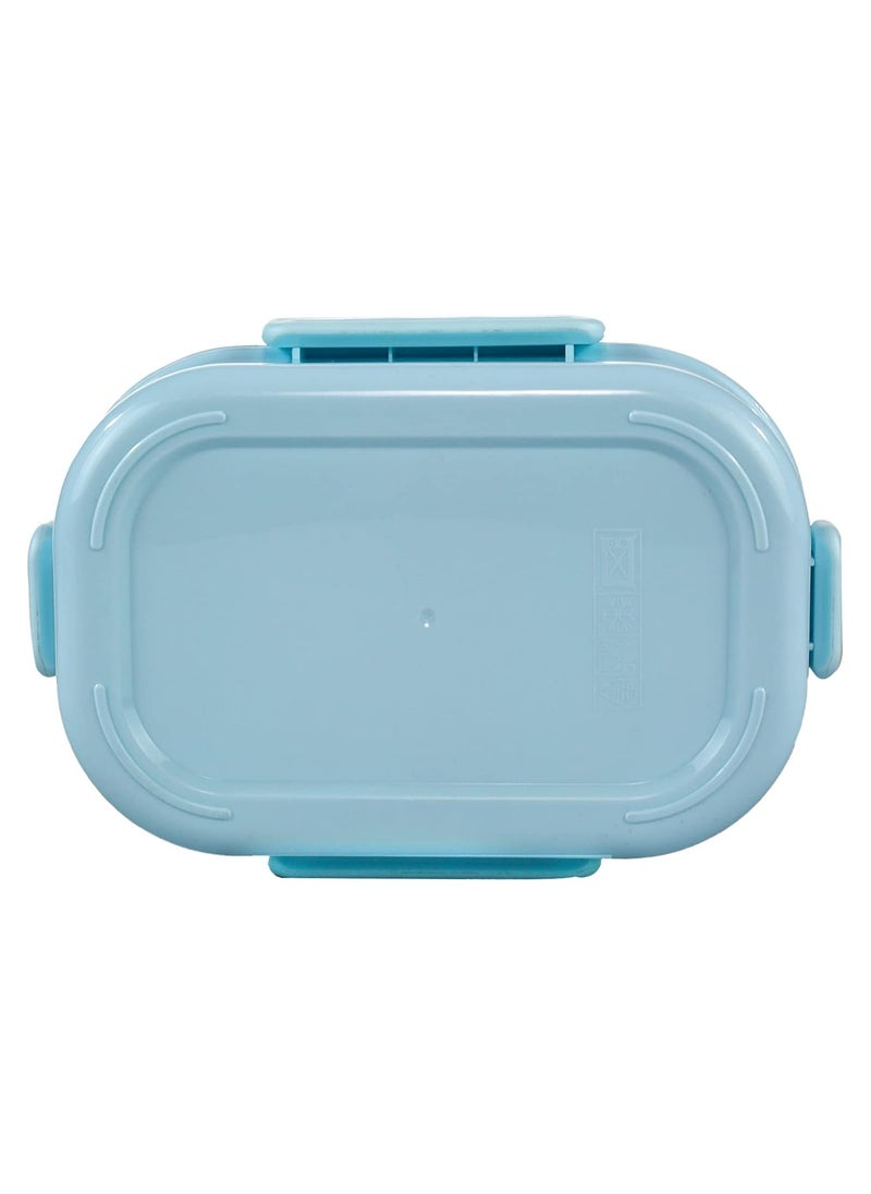 SMILY KIDDOS Smily Kiddos Kids Stainless Steel Insulated Lunch Box Jungle Picnic Theme - Light Blue |Age Above 3 Years| 100% BPA Free and Food Grade  - Image 4