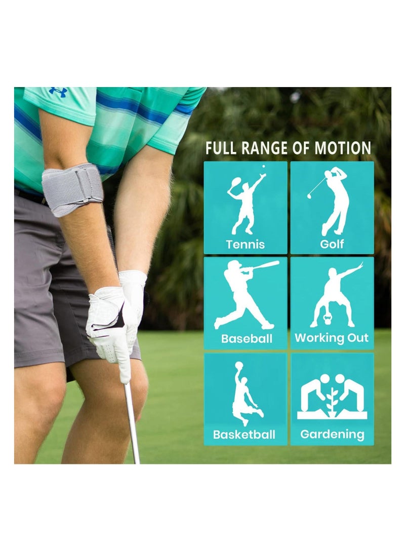 Generic Elbow Brace, for Tendonitis, Tennis & Golfer's Elbow Pain Relief, Elbow Brace Support Strap for Men and Women for Weightlifting, Tennis, Golf, Pressure Relief & Sports Injury Recovery  - Image 3