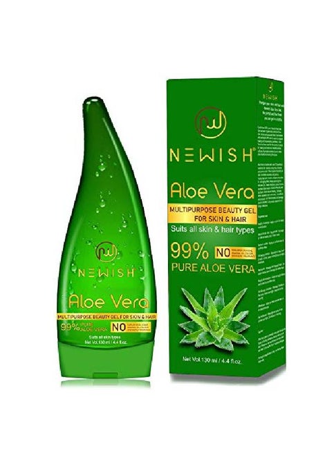 Newish Pure Aloe Vera Gel For Face Glow Hair Growth & Skin Moisturizer For  Women & Men 130 ml | Best Price KSA | Riyadh, Jeddah