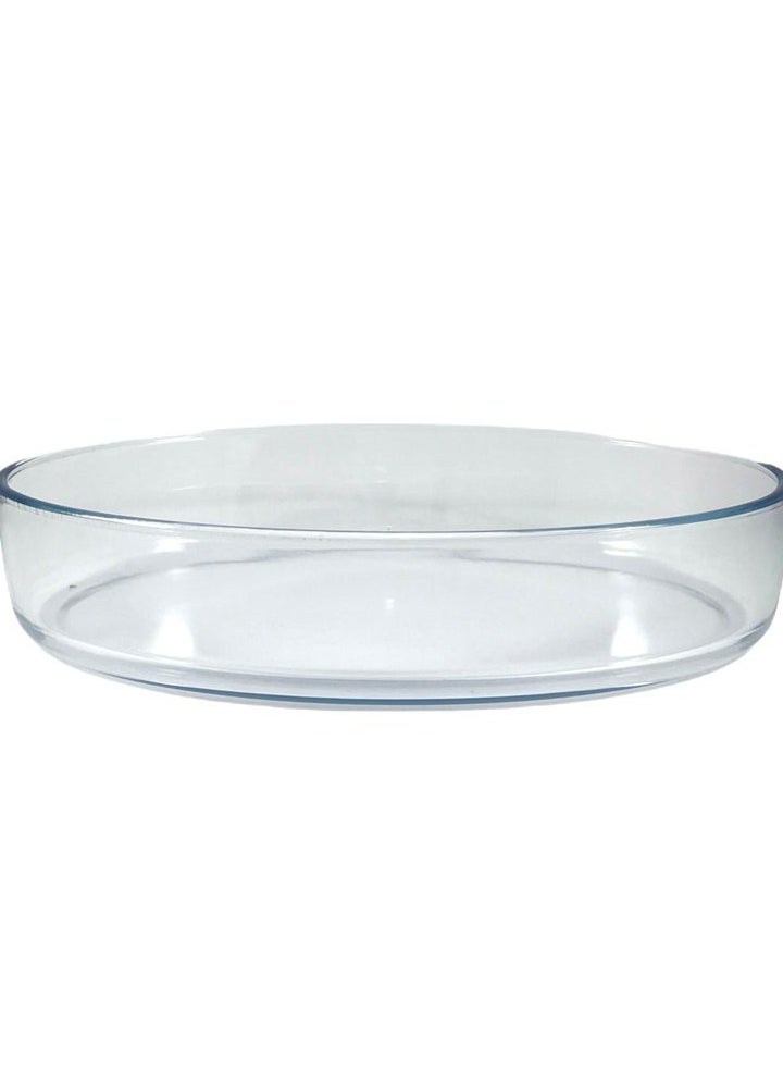 Homemaker Premium Turkish-Made Oval Glass Baking Dish – 3.2L Capacity, 34.9x24.6cm, 6.6cm Height – Clear, Elegant & Oven-Safe  - Image 3