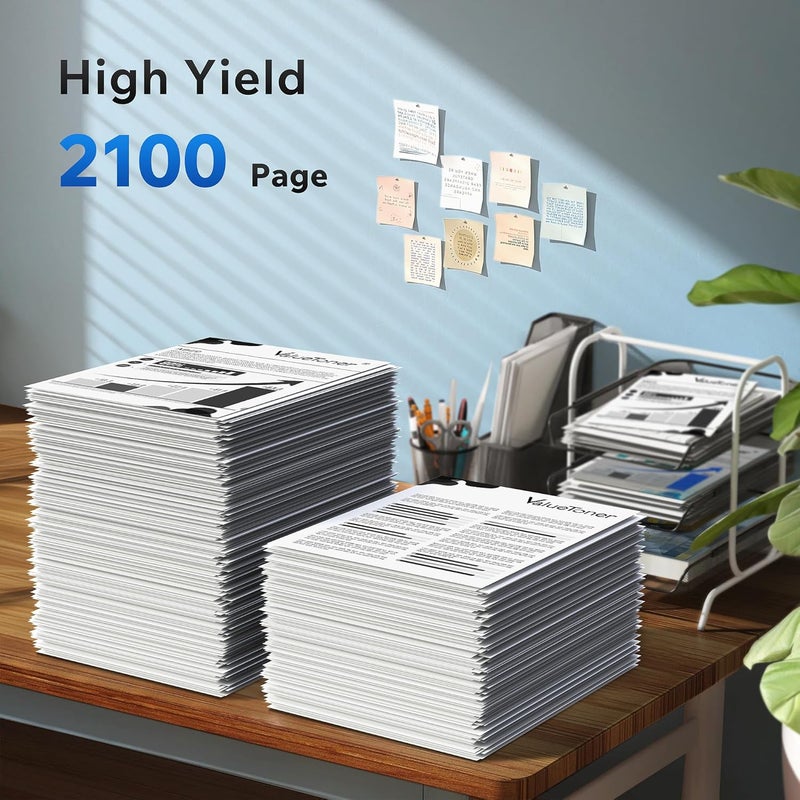 Valuetoner خرطوشة حبر متوافقة من بديلة لـ Canon 128 CRG-128 3500B001AA ImageCLASS D530 D550 MF4570dw MF4770n MF4880dw MF4890dw MF4450 MF4420n FaxPhone L190 L100 (أسود، 4 عبوات) - Image 4
