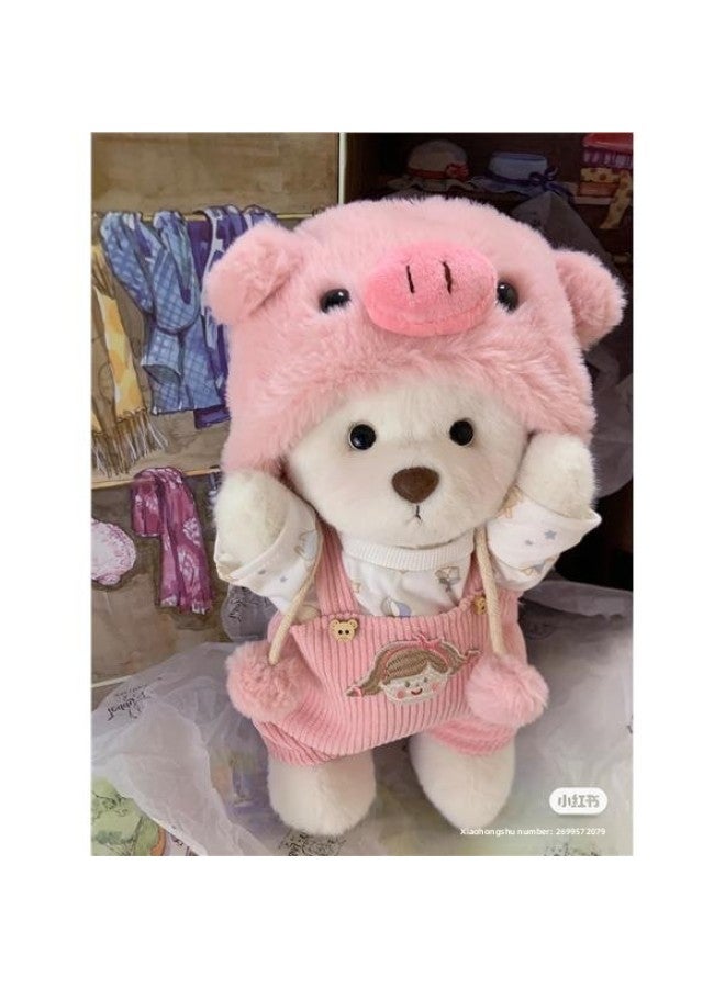 Mini 30cm Only Sells Plush Doll Clothes Cotton Teddy Doll Clothes Bear Baby-Colour:Bright Yellow