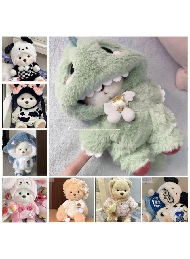 Mini 30cm Only Sells Plush Doll Clothes Cotton Teddy Doll Clothes Bear Baby-Colour:Bright Yellow