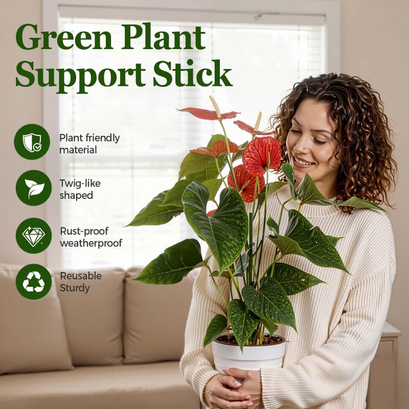 LOOHOI 10 Pack Stackable Monstera Plant Support Stakes, Durable Climbing Plant Support Structures for Indoor Outdoor Potted Plants, Garden Stakes for Pothos, Philodendron & Vine Plants - Image 2