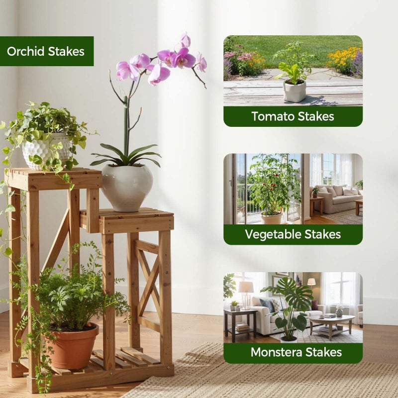 LOOHOI 10 Pack Stackable Monstera Plant Support Stakes, Durable Climbing Plant Support Structures for Indoor Outdoor Potted Plants, Garden Stakes for Pothos, Philodendron & Vine Plants - Image 5