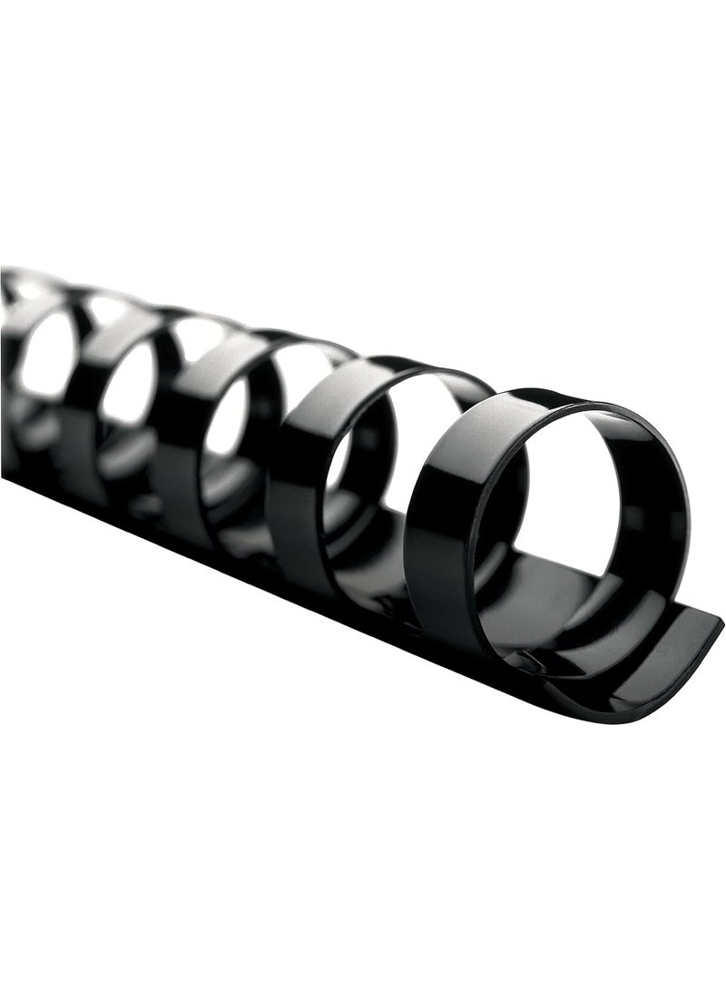 GBC GBC 4000104 CombBind Standard Spines, 3/4" Diameter, 160 Sheet Capacity, Black (Box of 100) - Image 2