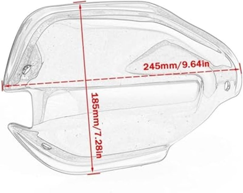 Vuzmode Motorcycle Handguard Shield for Triumph Tiger 900GT - Image 2