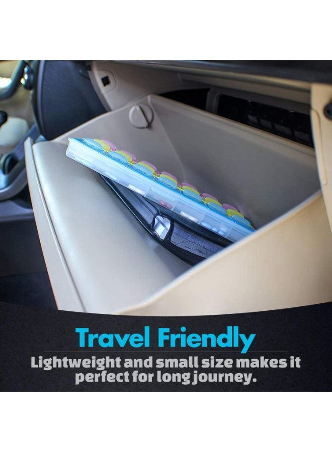 Weekly Pill Organizer - 21 Day Pill Planners for Pills Vitamins & Medication, 3 Times-a-Day Medication Reminder Boxes, Easy to Read & Travel Friendly - Image 3