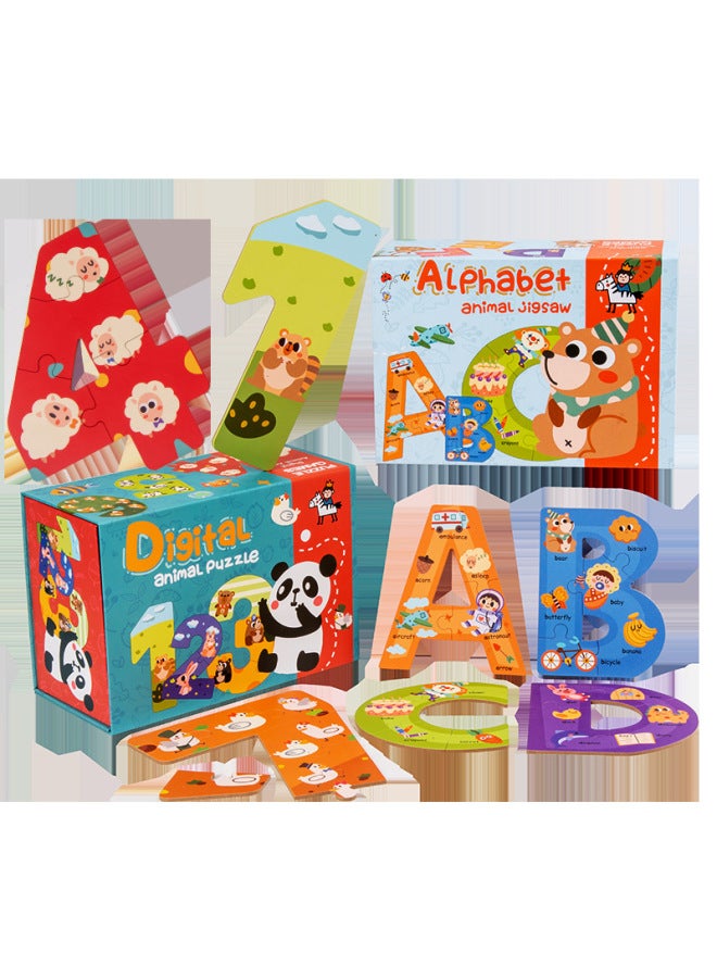 Xiaohou Bird Digital Alphabet Puzzle Baby Children's Toys Gift Birthday Gift Direct Sale-Color:Folding Puzzle Letters - Image 2