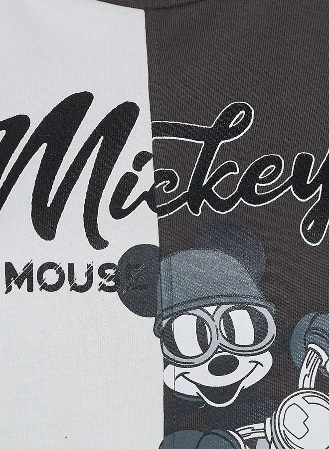 SP Characters Mickey Mouse Print Loose Fit T-shirt