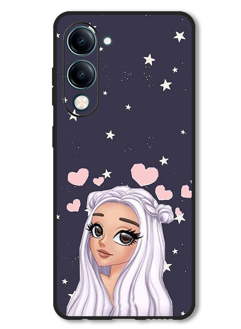 Theodor Case Compatible with Vivo Y29s Protection Shockproof Bumper Cover Love Star Background - Image 1