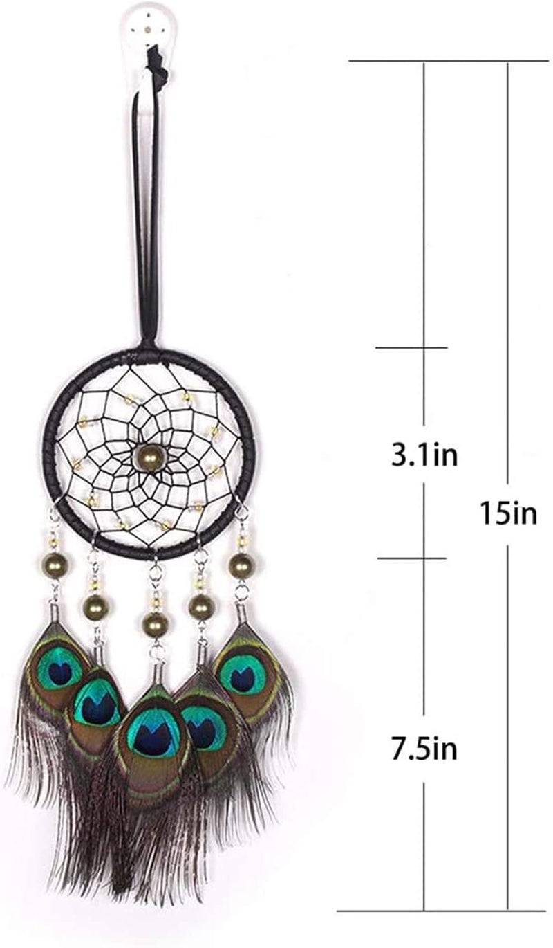 SPANICE Feather Dream Catcher Pendant, Small Dream Catchers Car Charm for Hanging Decorations - Image 4