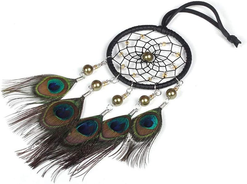 SPANICE Feather Dream Catcher Pendant, Small Dream Catchers Car Charm for Hanging Decorations - Image 3