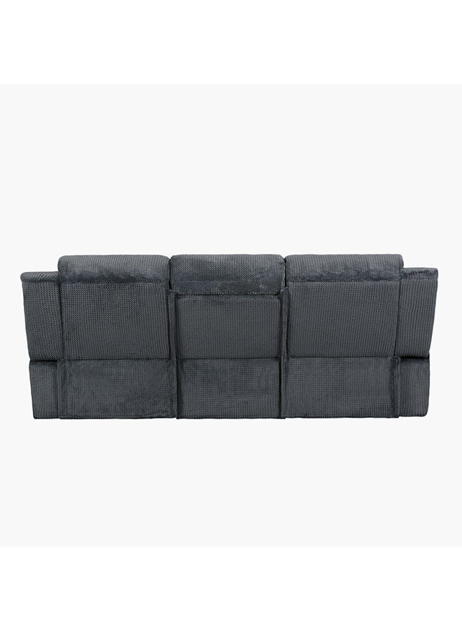 Home Box كرسي استرخاء قماشي 3 مقاعد من ستانفورد مع قاعدة منسدلة و2 حاملة أكواب 98 × 99 × 230 سم  - Image 5