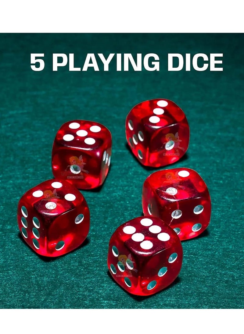 Casino Style Poker Set, 300 Pcs whit number Ceramic Printed Denomination Chips with Lockable Aluminum Finish Case, 2 Decks of Cards, 5 Dice, 1 Dealer Button, 2 Keys, Classic Multiplayer Game, 14+ Years - Image 5