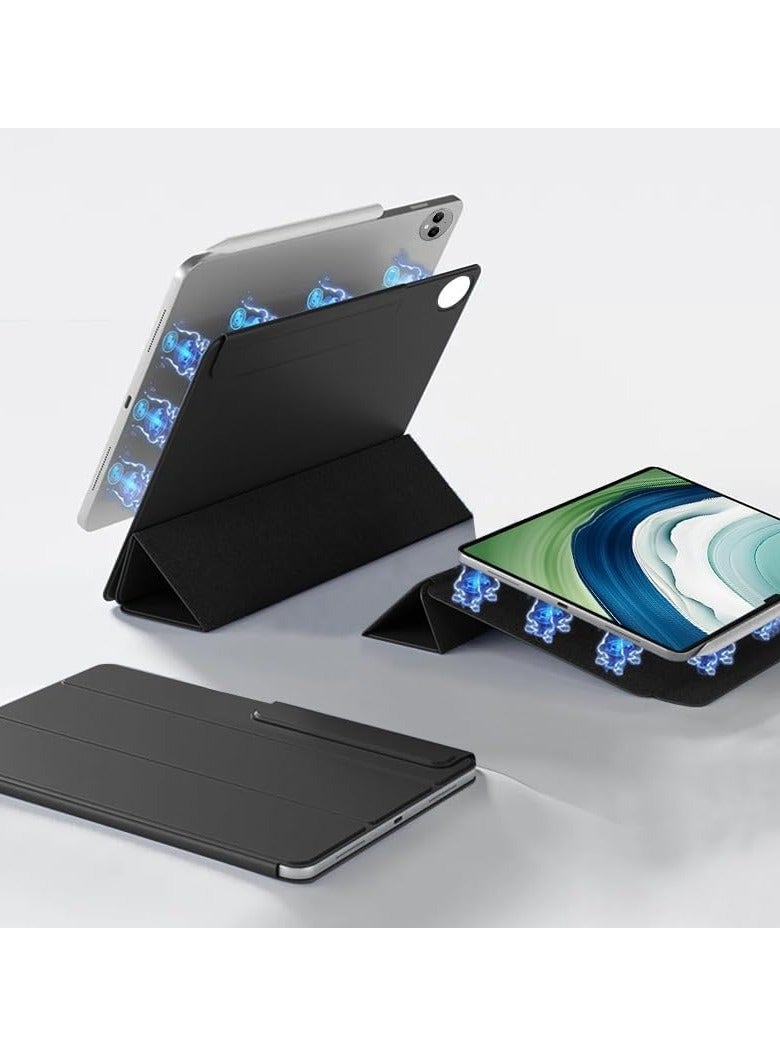 عام غطاء حافظة للكمبيوتر اللوحي متوافق مع Huawei MatePad Pro 13.2 حافظة مغناطيسية رفيعة للكمبيوتر اللوحي، غطاء خلفي نحيف من مادة TPU مع إغلاق مغناطيسي وغطاء ذكي مع خاصية الإيقاظ/السكون التلقائي متوافق مع Huawei MatePad Pro 13.2i - Image 2