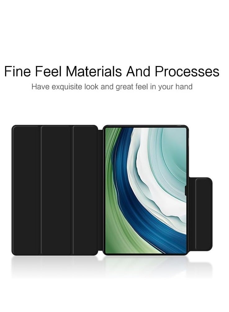 عام غطاء حافظة للكمبيوتر اللوحي متوافق مع Huawei MatePad Pro 13.2 حافظة مغناطيسية رفيعة للكمبيوتر اللوحي، غطاء خلفي نحيف من مادة TPU مع إغلاق مغناطيسي وغطاء ذكي مع خاصية الإيقاظ/السكون التلقائي متوافق مع Huawei MatePad Pro 13.2i - Image 4